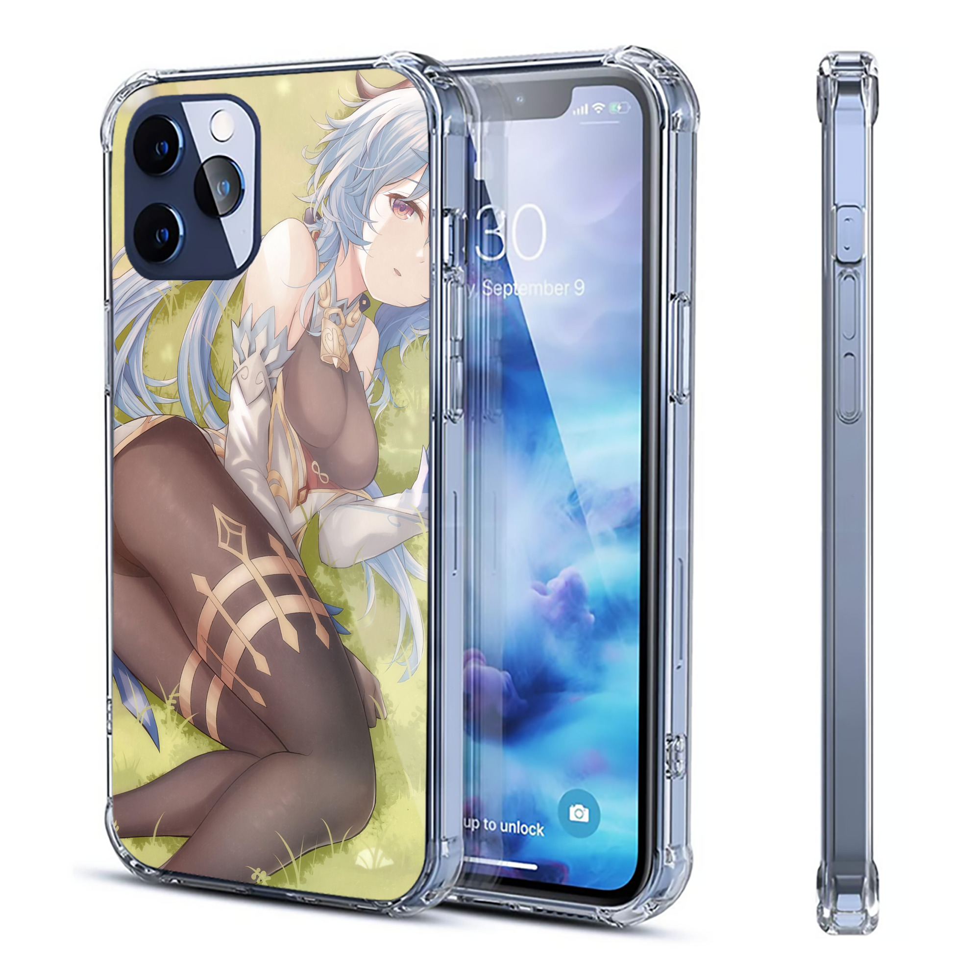 げんし神 genshin 【iPhone 12シリーズ対応】透明スマホケース（クリアソフトケース）